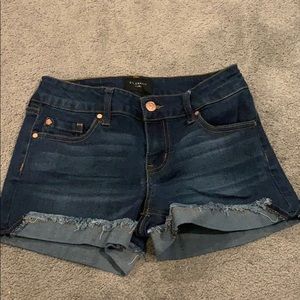 Celebrity pink jean shorts